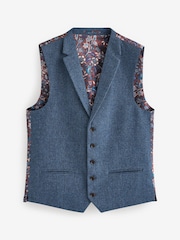 Bright Blue Nova Fides Wool Blend Waistcoat - Image 4 of 9