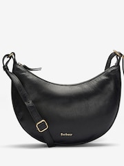 Barbour® Black Laire Leather Sling Shoulder Bag - Image 1 of 7