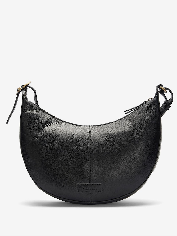 Barbour® Black Laire Leather Sling Shoulder Bag - Image 2 of 7