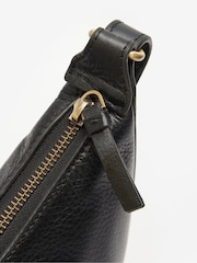 Barbour® Black Laire Leather Sling Shoulder Bag - Image 3 of 7