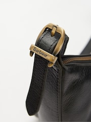 Barbour® Black Laire Leather Sling Shoulder Bag - Image 4 of 7