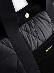 Barbour® Black Healy Quilted Tote Bag - Image 3 of 3