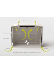 Joseph Joseph Graphite Stack 4 Food Waste Caddy - Image 3 of 4