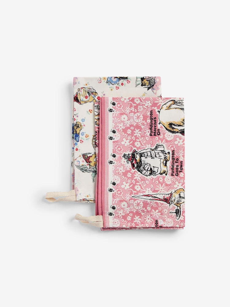Cath Kidston Set of 2 Multi 100% Cotton Paddington A Bear Called Paddington Tea Towels - Image 4 of 4
