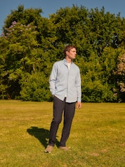 Light Blue Regular Fit Easy Care Oxford Shirt - Image 2 of 6