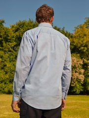 Light Blue Regular Fit Easy Care Oxford Shirt - Image 3 of 6