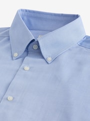 Light Blue Regular Fit Easy Care Oxford Shirt - Image 6 of 6