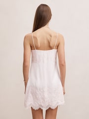 Forever New Pink Haven Lace Trim Mini Dress - Image 2 of 5