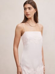 Forever New Pink Haven Lace Trim Mini Dress - Image 3 of 5