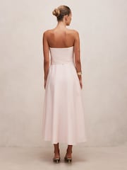 Forever New Pink Daniella Strapless Midi Dress - Image 2 of 4