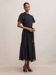 Forever New Harriet Petite Lace Midi Kleid mit Leinenanteil - Bild 4 von 4
