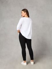 Live Unlimited Black Curve Petite Ponte Leggings - Image 2 of 3