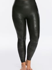 SPANX® Curve Medium Control Faux Leather Shaping Leggings - Image 1 of 4