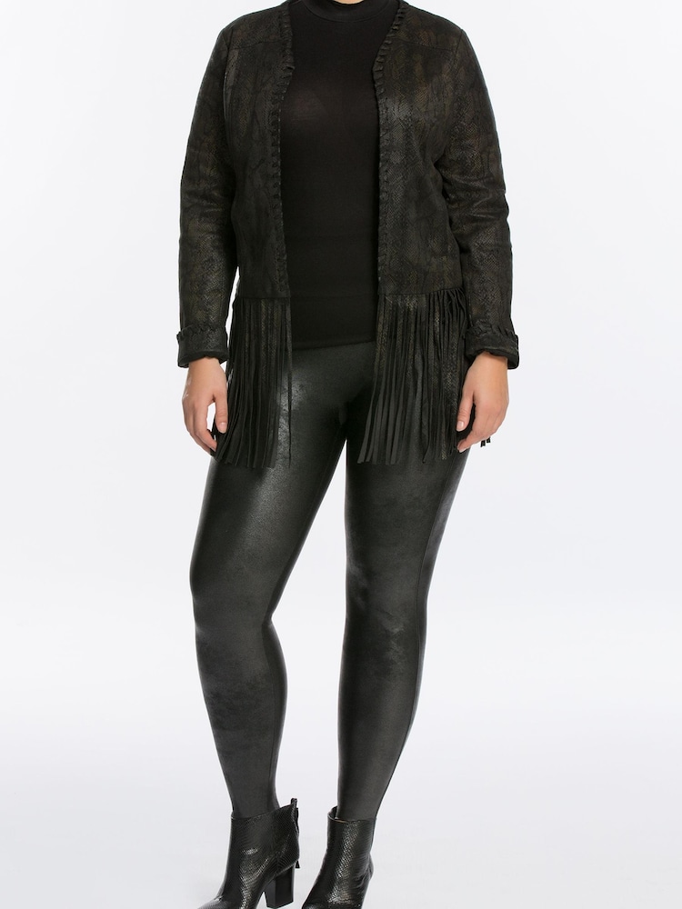 SPANX® Curve Medium Control Faux Leather Shaping Leggings - Image 4 of 4