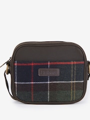 Barbour® Green Contin Tartan Check Cross-Body Bag - Image 1 of 9
