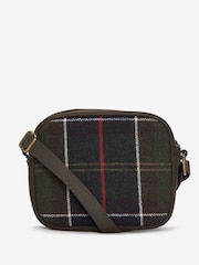 Barbour® Green Contin Tartan Check Cross-Body Bag - Image 4 of 9