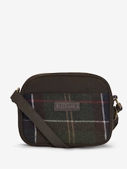 Barbour® Green Contin Tartan Check Cross-Body Bag - Image 6 of 9