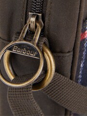 Barbour® Green Contin Tartan Check Cross-Body Bag - Image 8 of 9