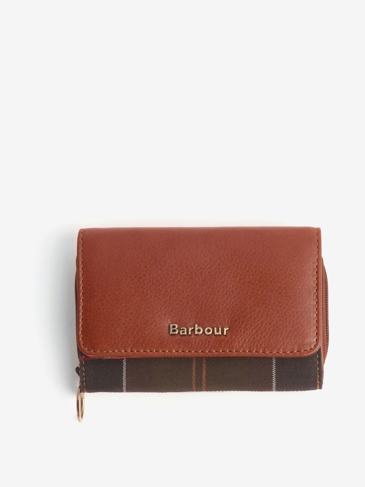 Barbour® Tan Brown Leather French Purse - Image 1 of 4