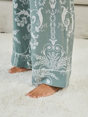 Laura Ashley Green Josette Button Through Pyjamas Set - Image 6 of 9