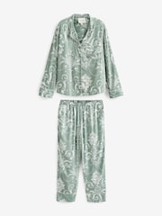 Laura Ashley Green Josette Button Through Pyjamas Set - Image 7 of 9