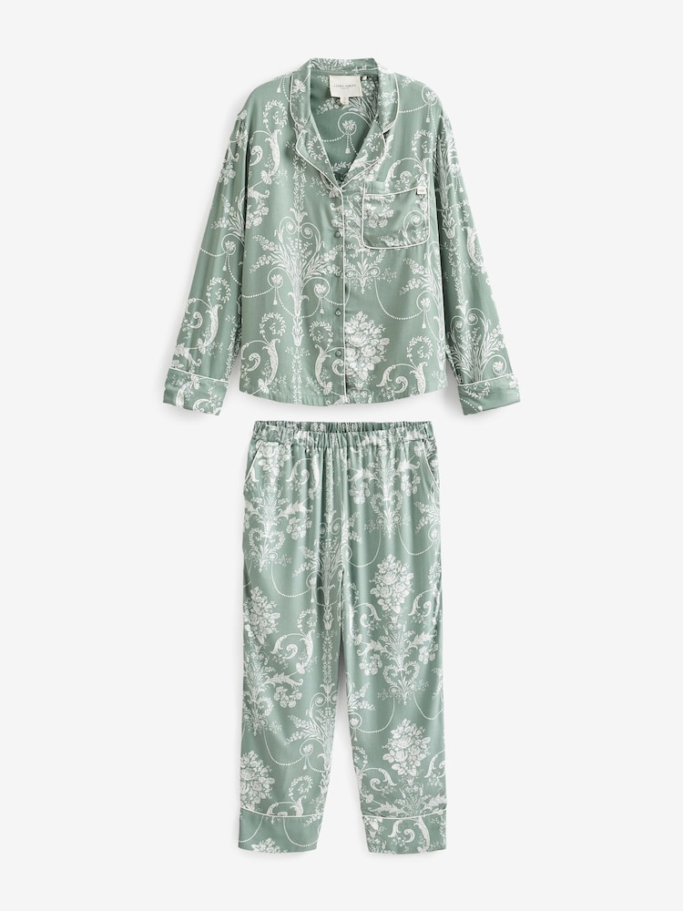 Vert - Laura Ashley - Josette - Pyjama boutonné - Image 7 of 9