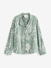 Laura Ashley Green Josette Button Through Pyjamas Set - Image 8 of 9