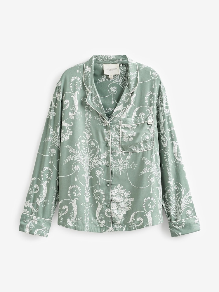 Vert - Laura Ashley - Josette - Pyjama boutonné - Image 8 of 9
