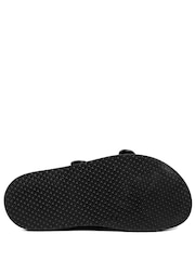 Jones Bootmaker Black Gisela Leather Dual Buckle Sandals - Image 5 of 6