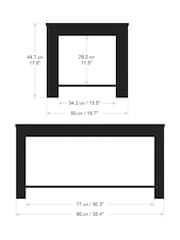 AVF Black Calibre Oak Effect Coffee Table - Image 4 of 4