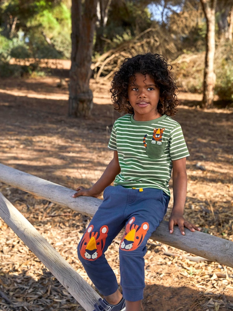 JoJo Maman Bébé Khaki Tiger Pocket T-Shirt - Image 1 of 6