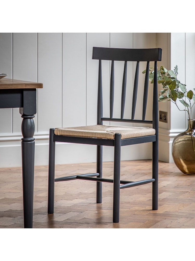 Gallery Home Meteor Navy Leroy Dining Chair Set of 2 - Image 1 of 8