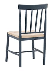 Gallery Home Meteor Navy Leroy Dining Chair Set of 2 - Image 6 of 8