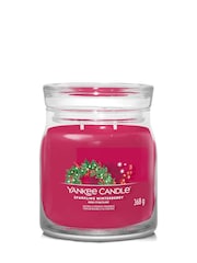 Yankee Candle Red Signature Medium Jar Sparkling Winterberry Scented Candle - Image 2 of 2