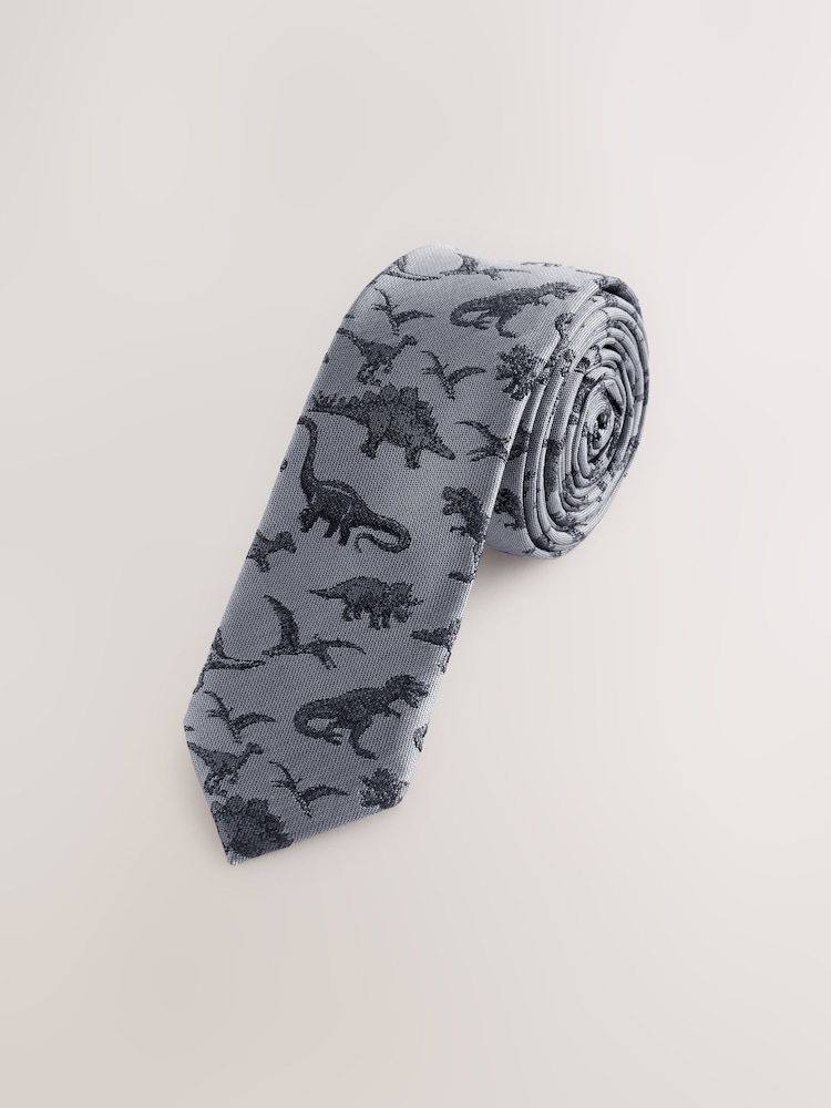 Grau - Krawatte mit Figur (1 bis 16 Jahre) - Bild 2 von 4 Grau - Krawatte mit Figur (1 bis 16 Jahre) - Bild 2 von 4