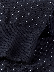 Charles Tyrwhitt Blue Micro Dash Cotton Rich Socks 3 Pack - Image 2 of 2