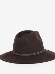 Barbour® Brown Tack Fedora 100% Cotton Hat - Image 2 of 3