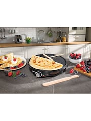 Daewoo Black 1000W 12 Inch Electric Crepe Maker - Image 1 of 2
