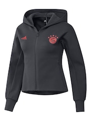 adidas Grey FC Bayern European Anthem Jacket Womens - Image 2 of 3