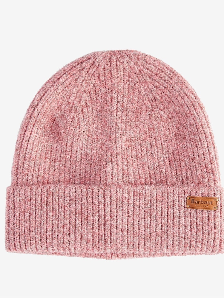 Barbour® Pink Pendle Beanie Hat - Image 1 of 1
