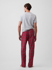 Rot - Relaxed Flannel Pyjama Bottoms - Bild 2 von 4