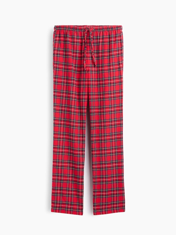 Rot - Relaxed Flannel Pyjama Bottoms - Bild 4 von 4 Rot - Relaxed Flannel Pyjama Bottoms - Bild 4 von 4