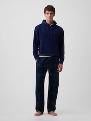 Marineblau/blau - Relaxed Flannel Pyjama Bottoms - Bild 3 von 4