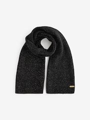 Barbour® International Sparkle Black Pom Beanie Hat and Scarf Boxed Gift Set - Image 4 of 4