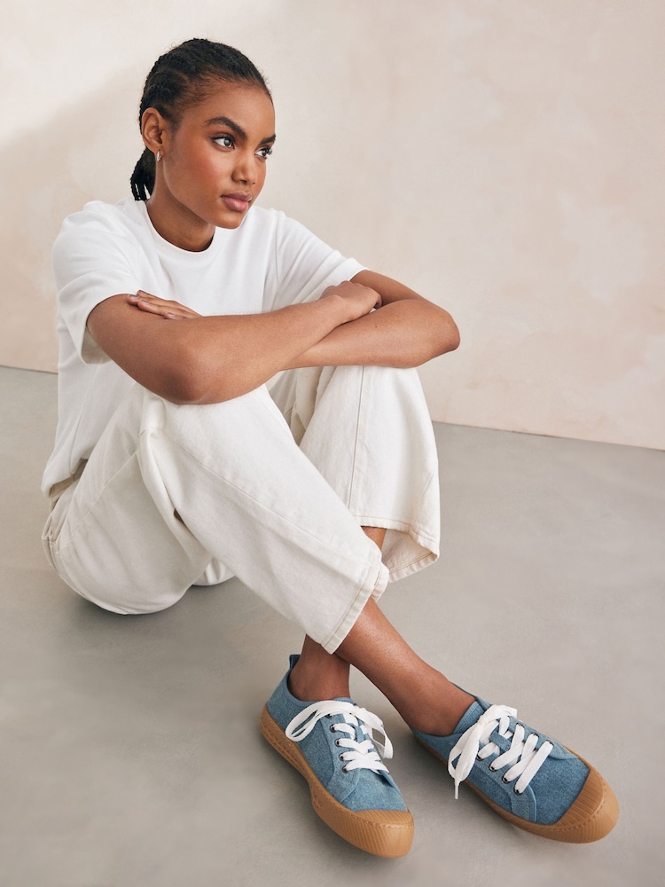 Džins - Forever Comfort® denim Baseball in vezalke; z vezalkami Športni copati - Slika 1 iz 7 Džins - Forever Comfort® denim Baseball in vezalke; z vezalkami Športni copati - Slika 1 iz 7