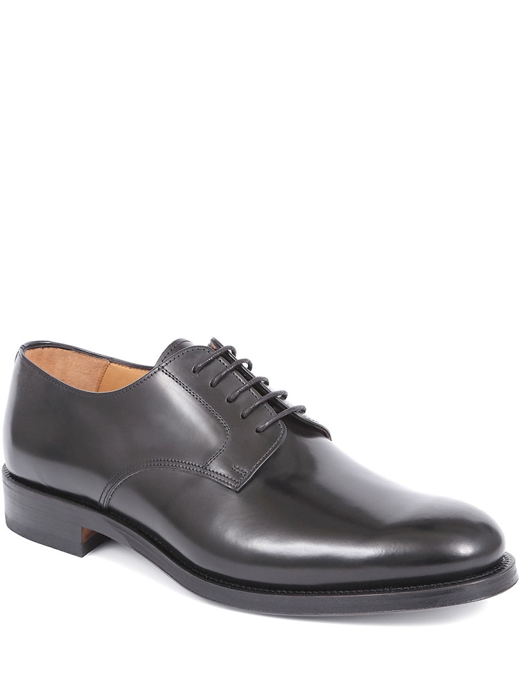 Jones Bootmaker Black Men’s Leather Lace Smart Shoes - Image 1 of 5