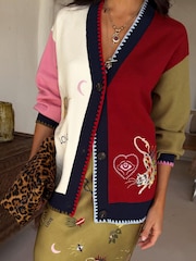 Never Fully Dressed Red Mystical Martha Cardigan - Image 1 of 5