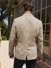 Pierre - Slim Fit (Slim Fit) - Blazer Blend en lin texturé - Image 2 de 10