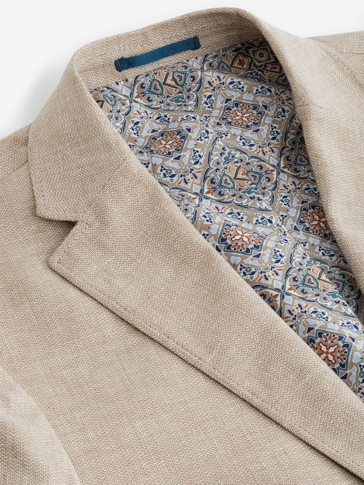 Pierre - Slim Fit (Slim Fit) - Blazer Blend en lin texturé - Image 7 of 10