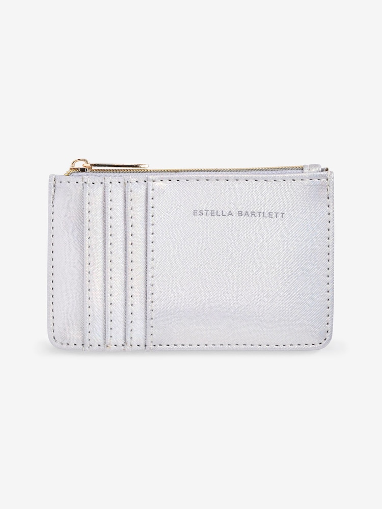 Estella Bartlett Silver Simple Floral Print Card Purse - Image 1 of 4